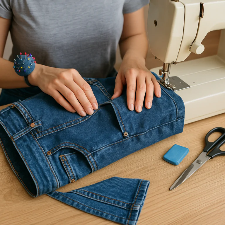 Como Ajustar Calça Jeans em Casa com Acabamento Profissional e Transformar o Caimento das Peças